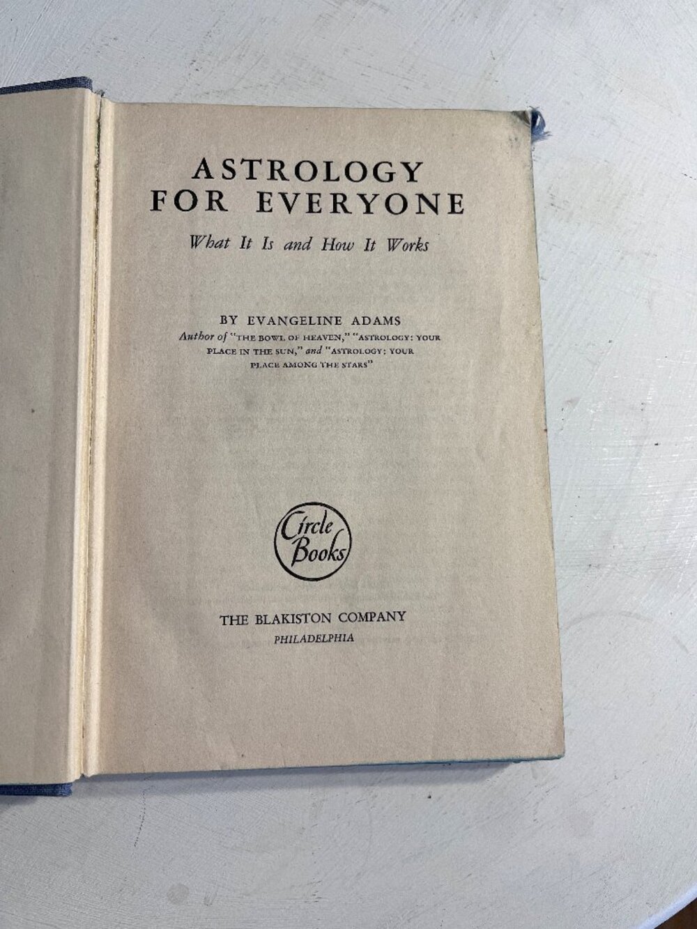 "Astrology for Everyone" - a vintage classic book by Evangeline Adams